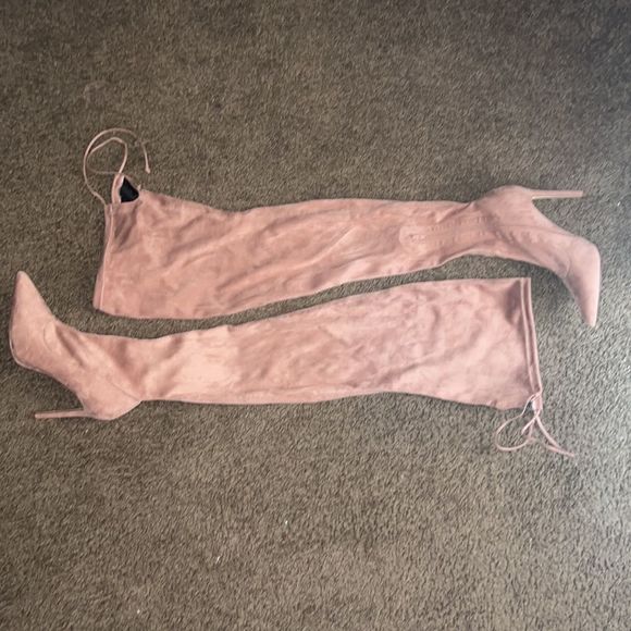 Liliana Gisele-50 Faux Suede Thigh Boot - Picture 5 of 9